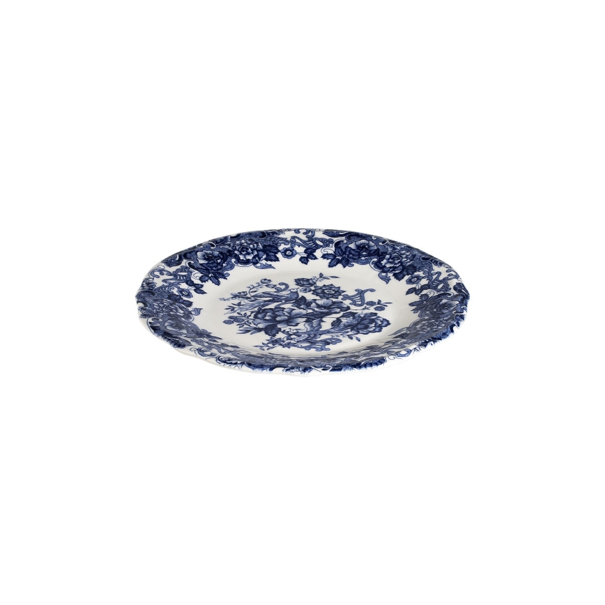 24-delni jedilni servis, bel/moder, iz porcelana