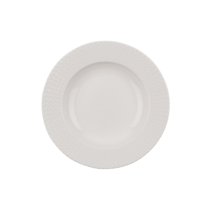 24-delni jedilni servis, bel/porcelan