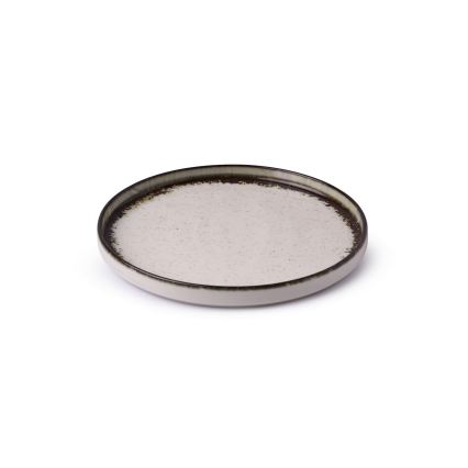 24-delni jedilni servis, bel/rjav, porcelan