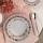 24-delni jedilni servis, bel/rjav, porcelan