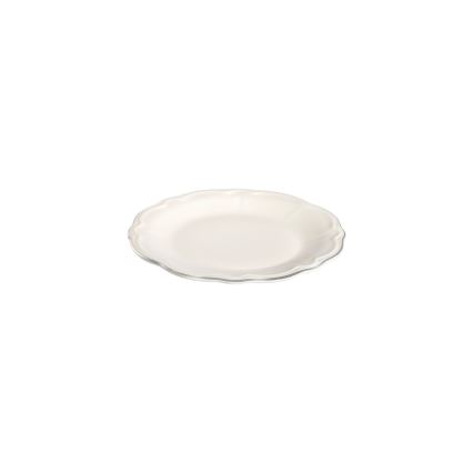 24-delni jedilni servis bel/srebrn/porcelan