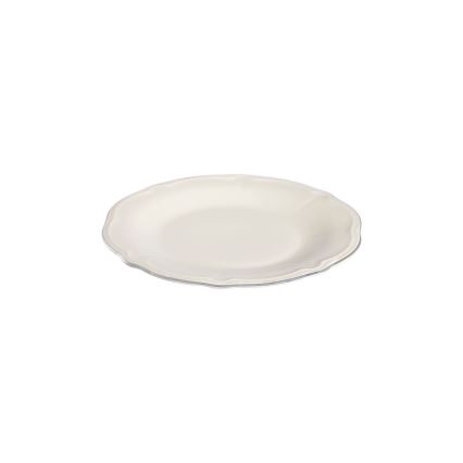 24-delni jedilni servis bel/srebrn/porcelan