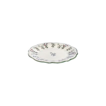 24-delni jedilni servis, bel/zelen/rdeč, porcelan