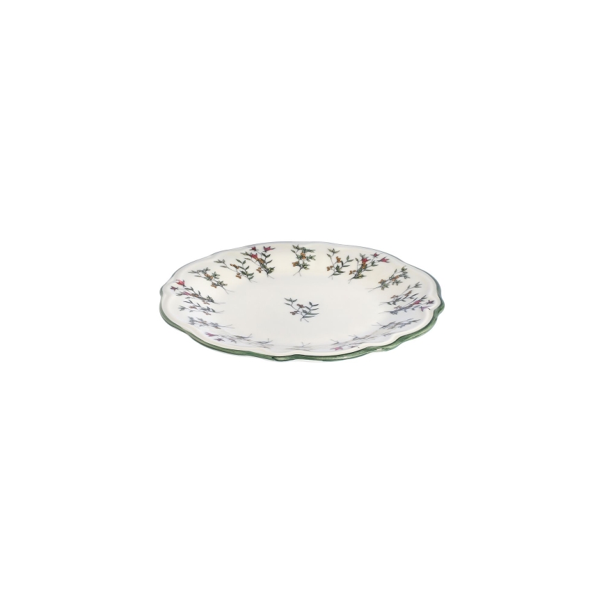 24-delni jedilni servis, bel/zelen/rdeč, porcelan