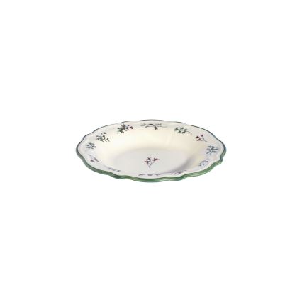 24-delni jedilni servis, bel/zelen/rdeč, porcelan