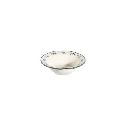 24-delni jedilni servis, bel/zelen/rdeč, porcelan