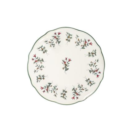 24-delni jedilni servis, bel/zelen/rdeč, porcelan