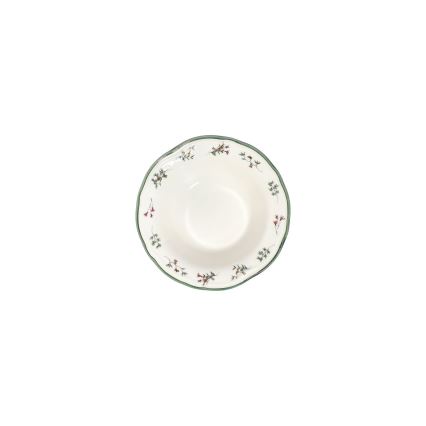 24-delni jedilni servis, bel/zelen/rdeč, porcelan