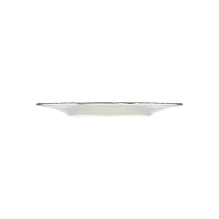 24-delni jedilni servis, bel/zelen/rdeč, porcelan