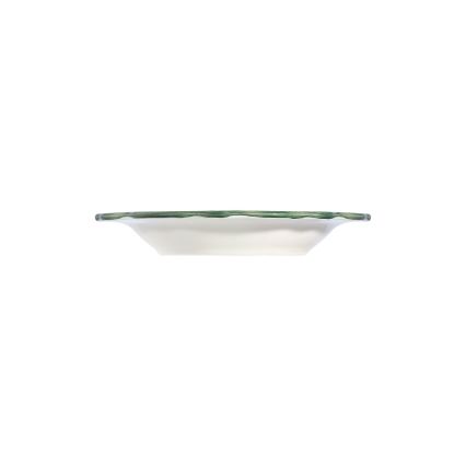 24-delni jedilni servis, bel/zelen/rdeč, porcelan