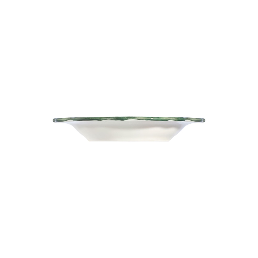 24-delni jedilni servis, bel/zelen/rdeč, porcelan