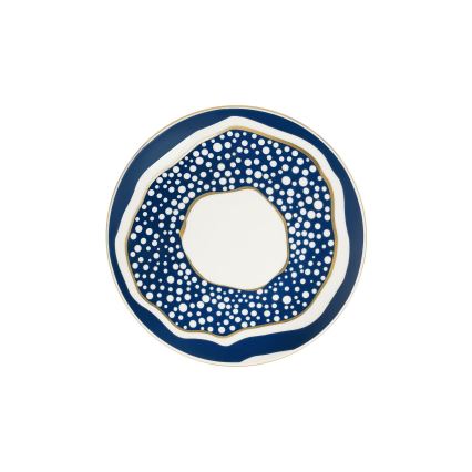 24-delni jedilni servis, bela/modra/zlata, iz porcelana