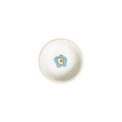 24-delni jedilni servis, bela/modra/zlata, iz porcelana