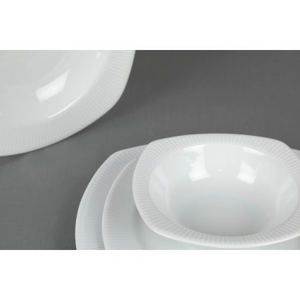 24-delni jedilni servis, bela/porcelan