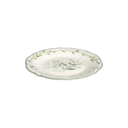 24-delni jedilni servis, bela/zelena, porcelan