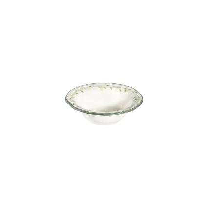 24-delni jedilni servis, bela/zelena, porcelan