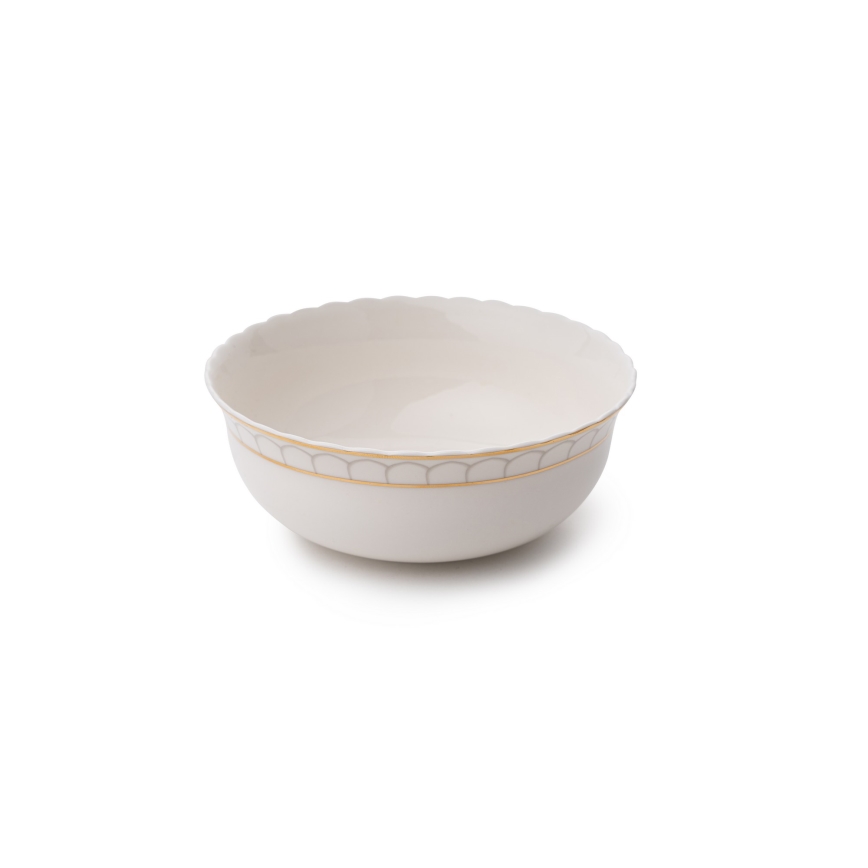 24-delni jedilni servis bela/zlata/porcelan