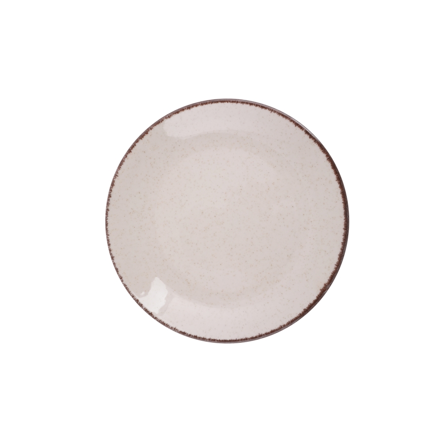 24-delni jedilni servis, bež/porcelan