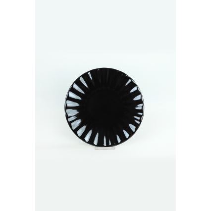 24-delni jedilni servis, črna kamenina