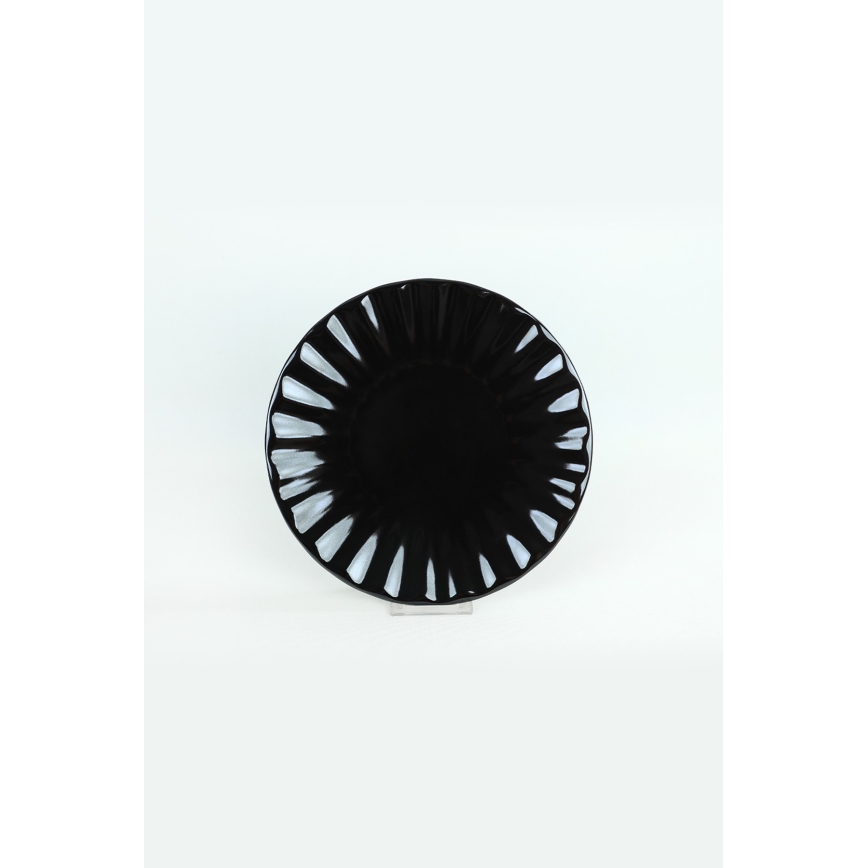 24-delni jedilni servis, črna kamenina