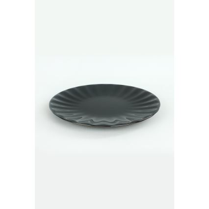 24-delni jedilni servis, črna kamenina