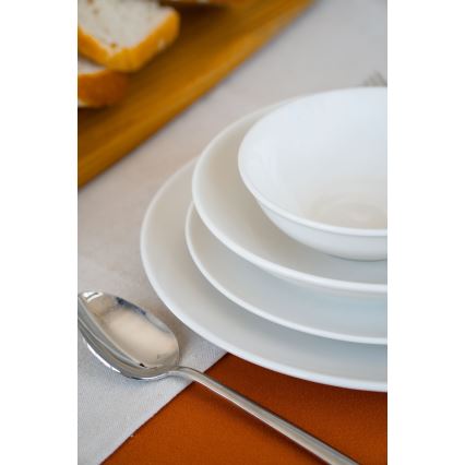 24-delni jedilni servis iz belega porcelana