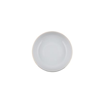 24-delni jedilni servis iz porcelana, bel s zlatimi detajli