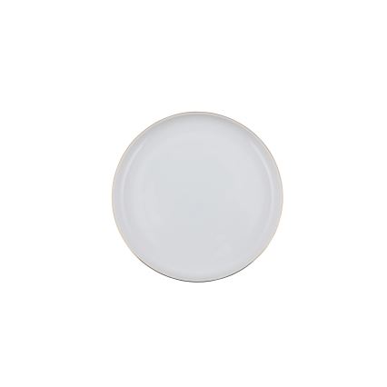 24-delni jedilni servis iz porcelana, bel s zlatimi detajli