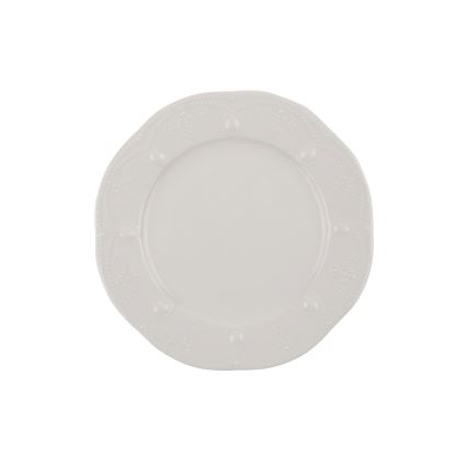 24-delni jedilni servis iz porcelana, kremne barve