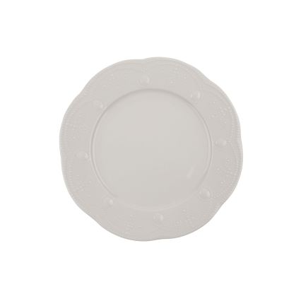 24-delni jedilni servis iz porcelana, kremne barve