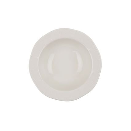 24-delni jedilni servis iz porcelana, kremne barve
