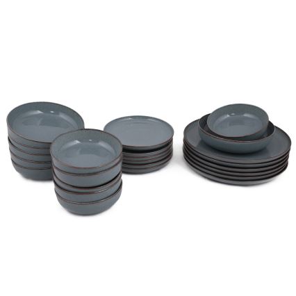 24-delni jedilni servis iz porcelana, modre barve