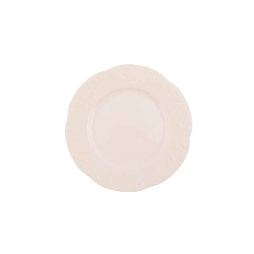 24-delni jedilni servis, kremna/porcelan