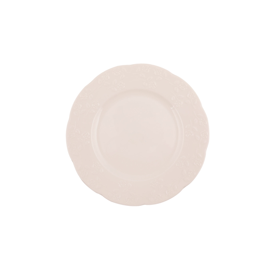 24-delni jedilni servis, kremna/porcelan