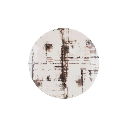 24-delni jedilni servis rjav/bel porcelan