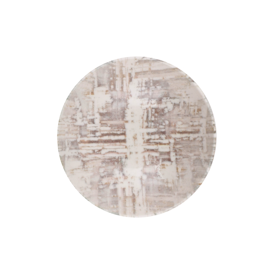 24-delni jedilni servis rjav/bel porcelan