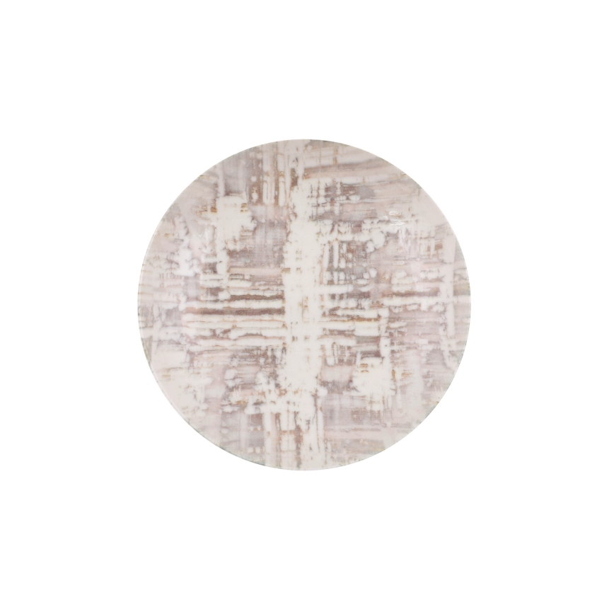 24-delni jedilni servis rjav/bel porcelan