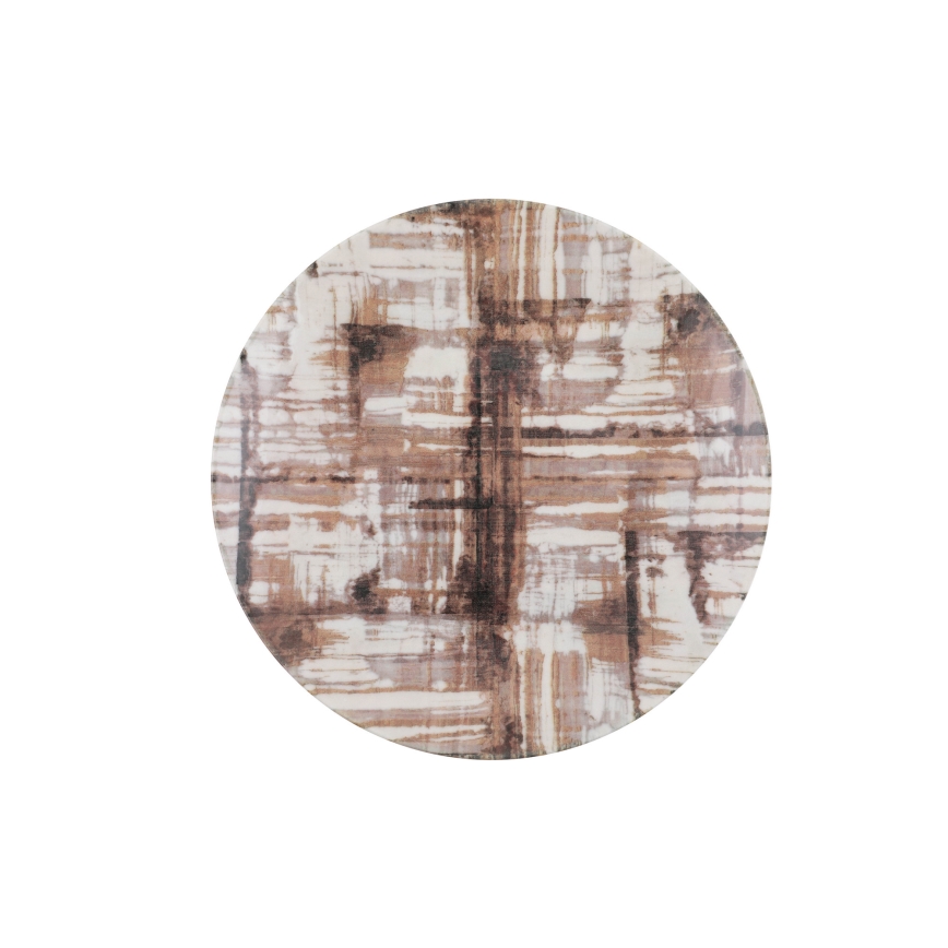 24-delni jedilni servis rjav/bel porcelan