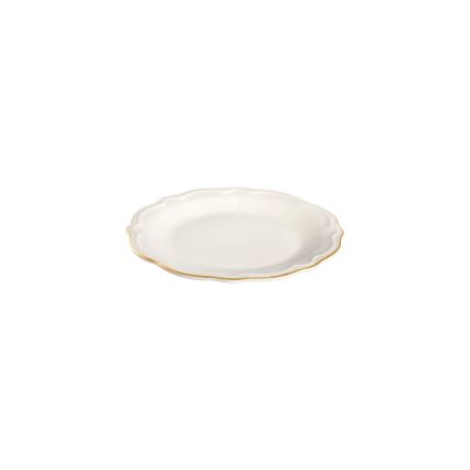 24-delni jedilni servis v beli/zlati barvi, porcelan