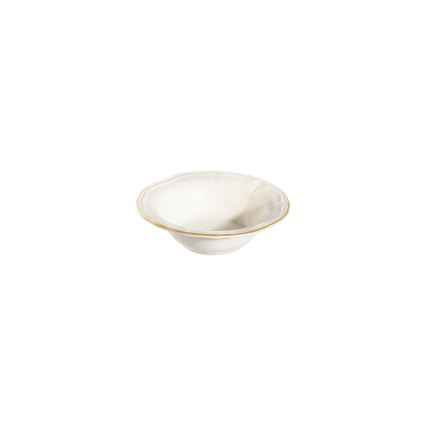 24-delni jedilni servis v beli/zlati barvi, porcelan