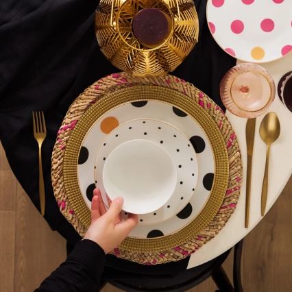 24-delni jedilni servis, večbarven/porcelan