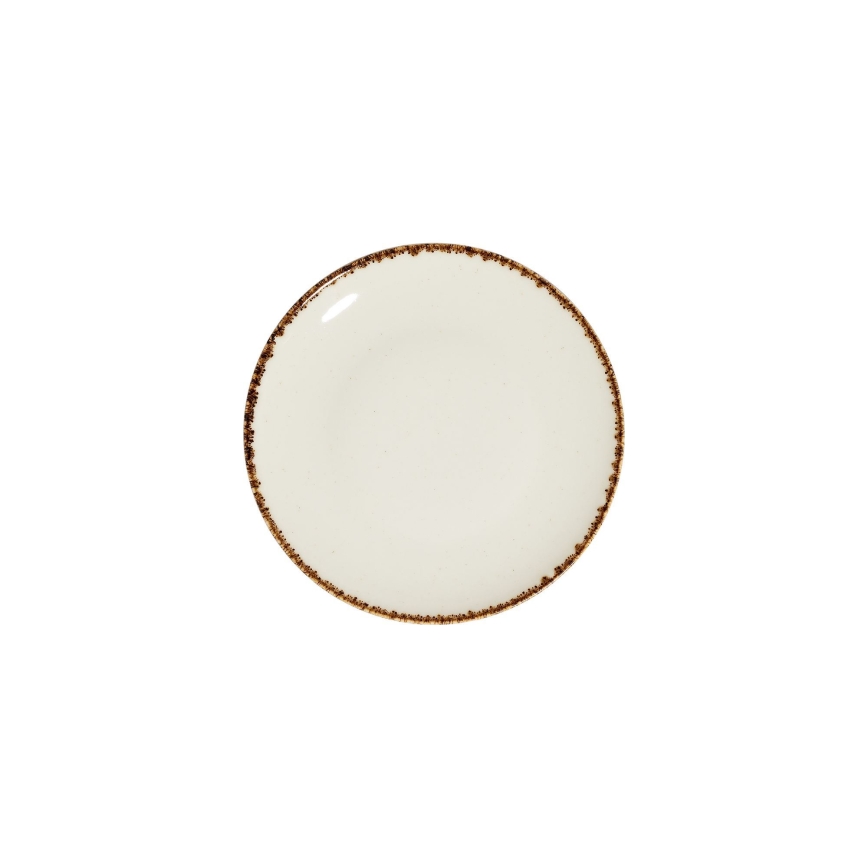 24-delni jedilni set, bel/bež, iz porcelana