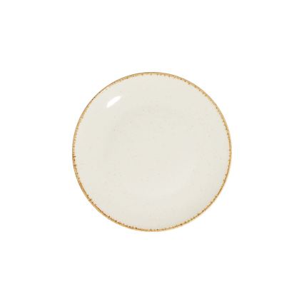 24-delni jedilni set, bel/bež, iz porcelana