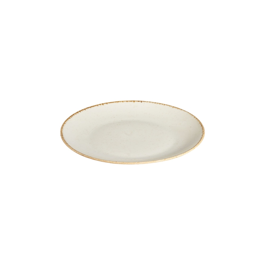 24-delni jedilni set, bel/bež, iz porcelana