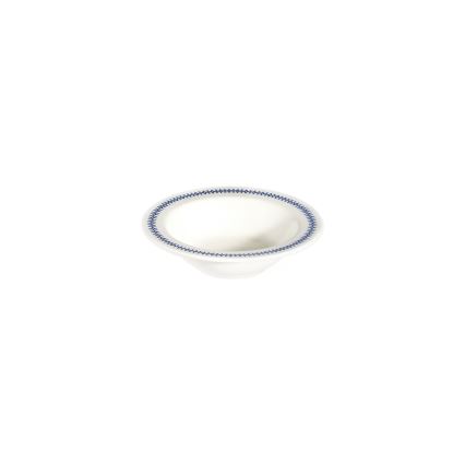 24-delni jedilni set, bel/moder, porcelan