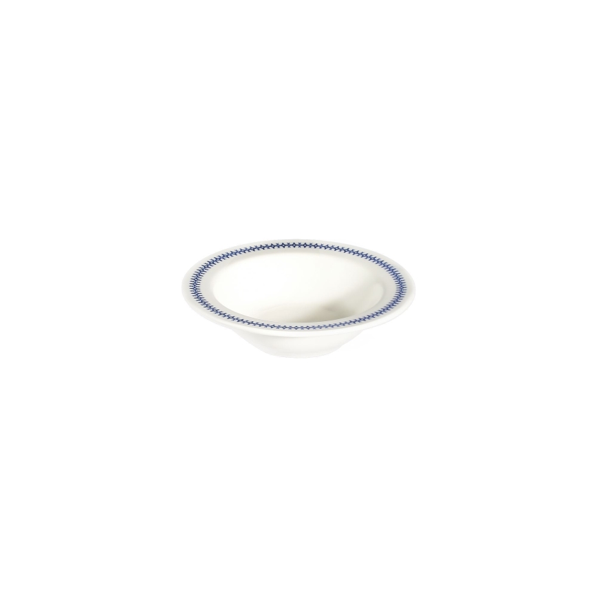 24-delni jedilni set, bel/moder, porcelan