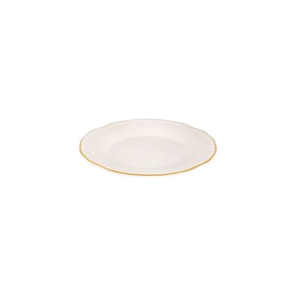 24-delni jedilni set bel/zlat/porcelan