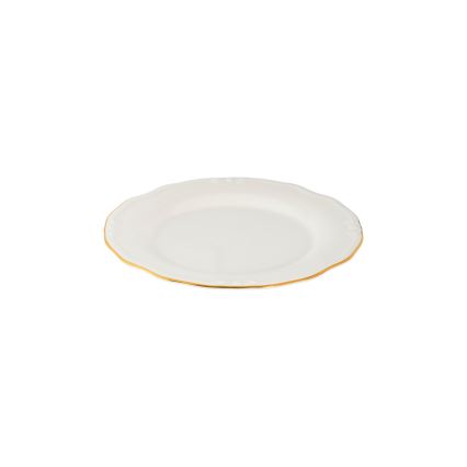 24-delni jedilni set bel/zlat/porcelan