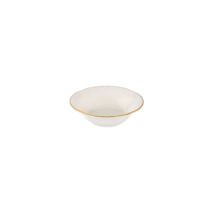 24-delni jedilni set bel/zlat/porcelan