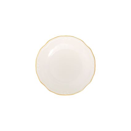 24-delni jedilni set bel/zlat/porcelan
